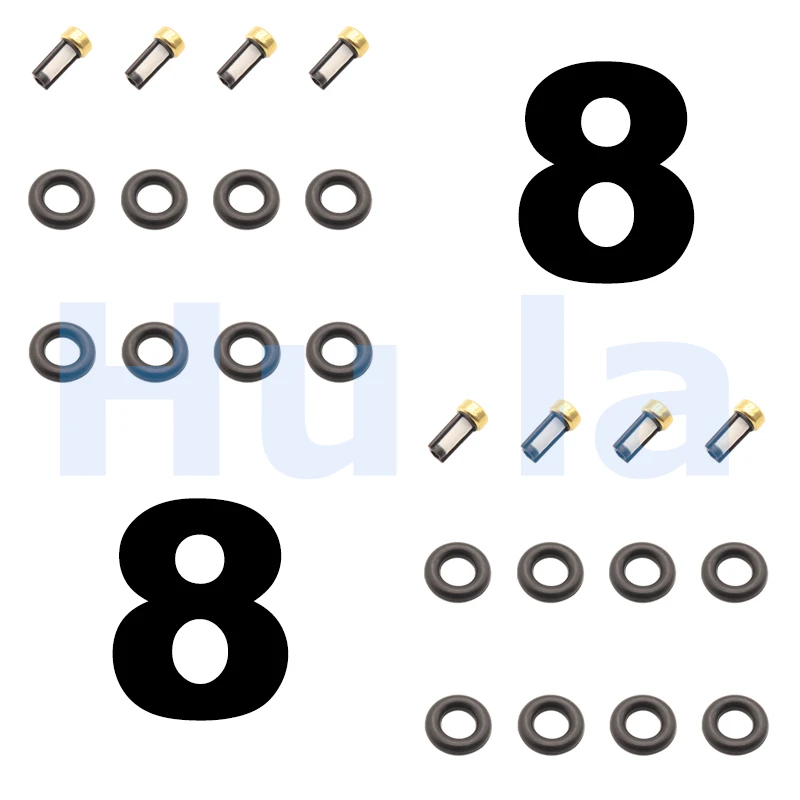 Fuel Injector Service Repair Kit Filters Orings Seals Grommets for Fiat Doblo Palio 1.8 & Siena 06-06 iwp-179