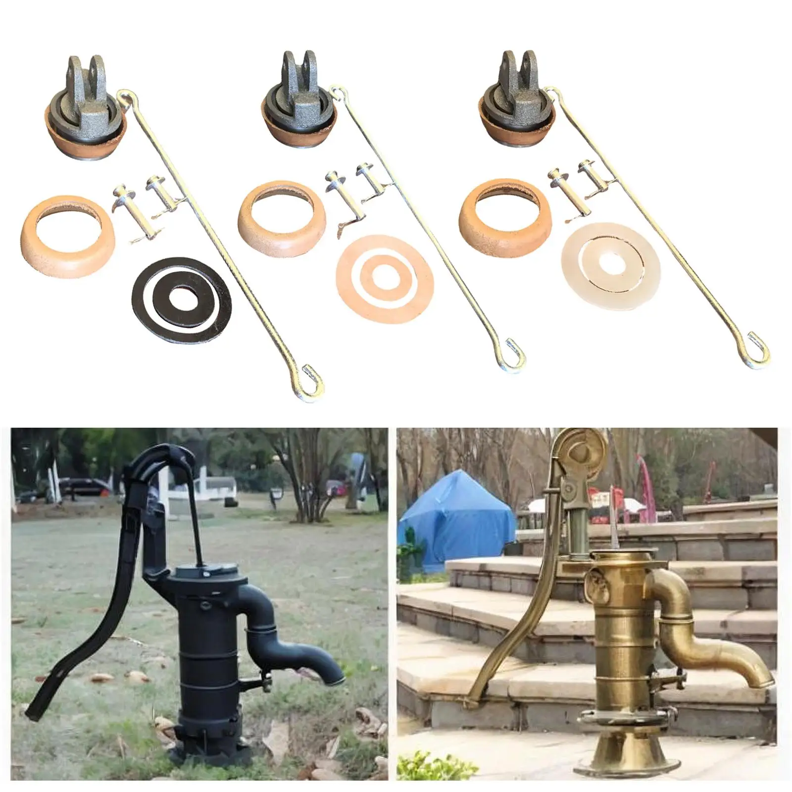 Type 75 Hand Pump Replacement Piston Kit Maintenance Kit Galvanized Rod