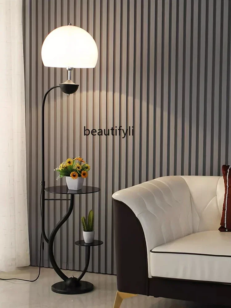 

Напольная Лампа для гостиной, дивана, рядом с двухслойной прикроватной настольной лампой для хранения, Мраморная осветительная основа