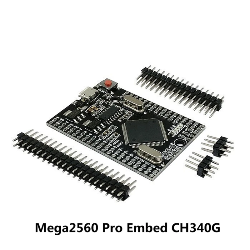 Mega2560 Pro Embed CH340G Atmega2560-16AU USB-UART With Male Pinheaders Compatible For Arduino Mega 2560 DIY