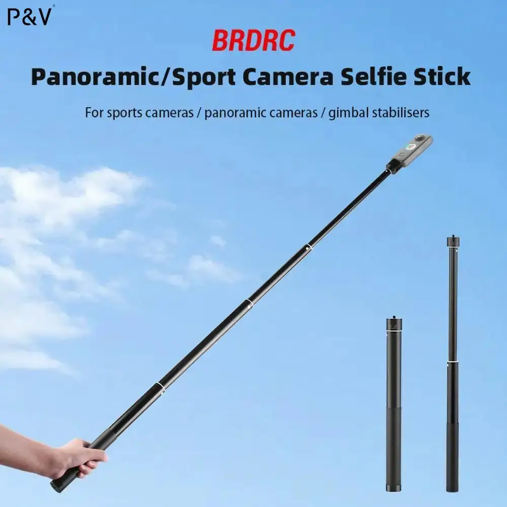 

131cm Universal Extension Pole Adjustable Action Camera Exntender Bar Stick For Osmo Action / Gopro Insta360 ONE