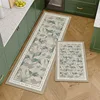 PVC Kitchen Carpet Waterproof Leather Floor Mat Non-slip Foot Mats Oil-proof Long Rug Spring Plant Flower Home Decoration Rugs 2