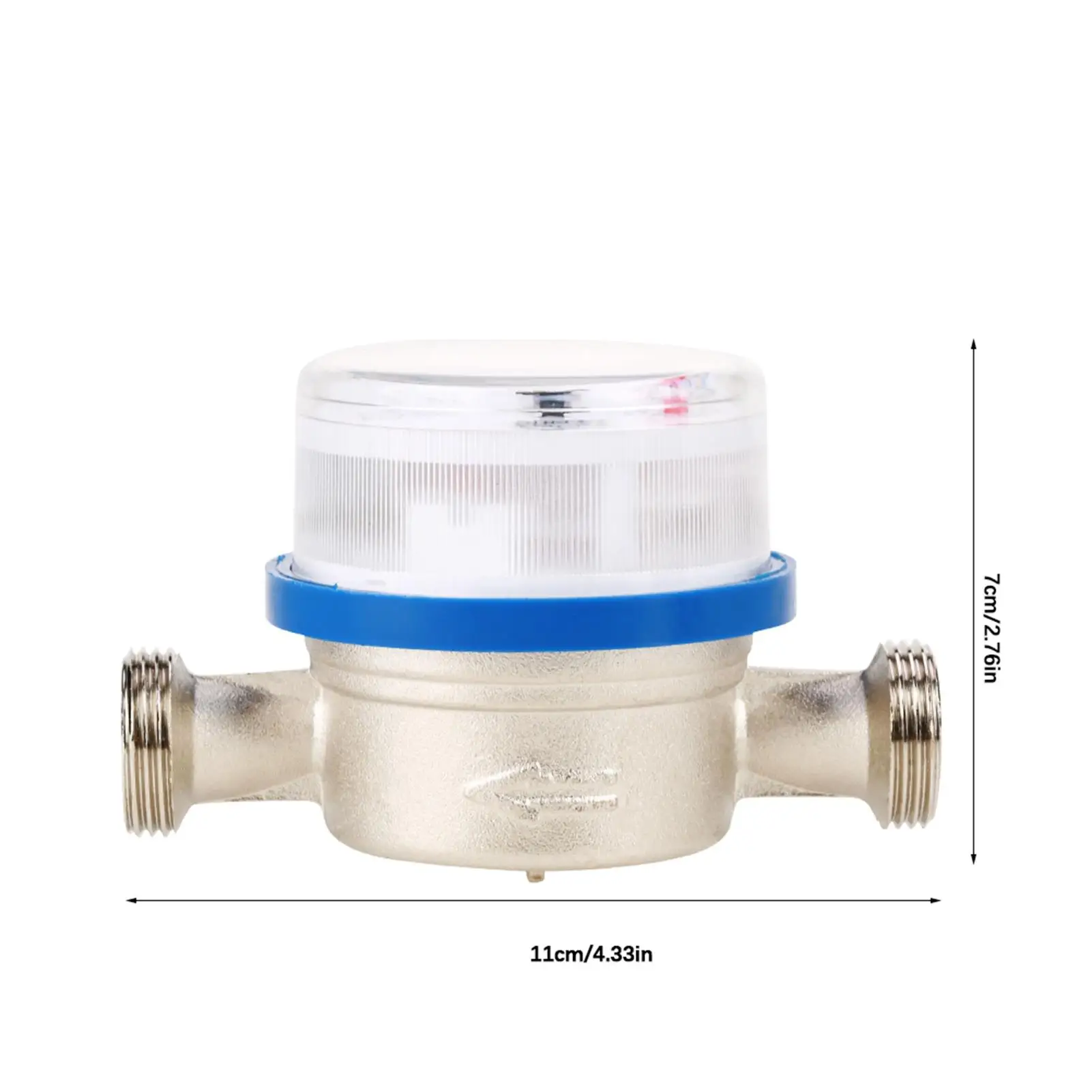 15mm 1/2 Digital Garden Water Meter-Plastic Cold Water Flow Gauge, Household Liquid Measuring Tool