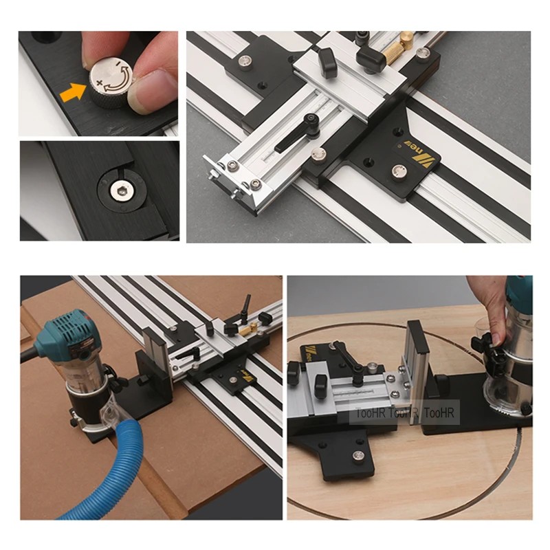 Rails De Guidage De Base Réglables Pour Machines De Découpe