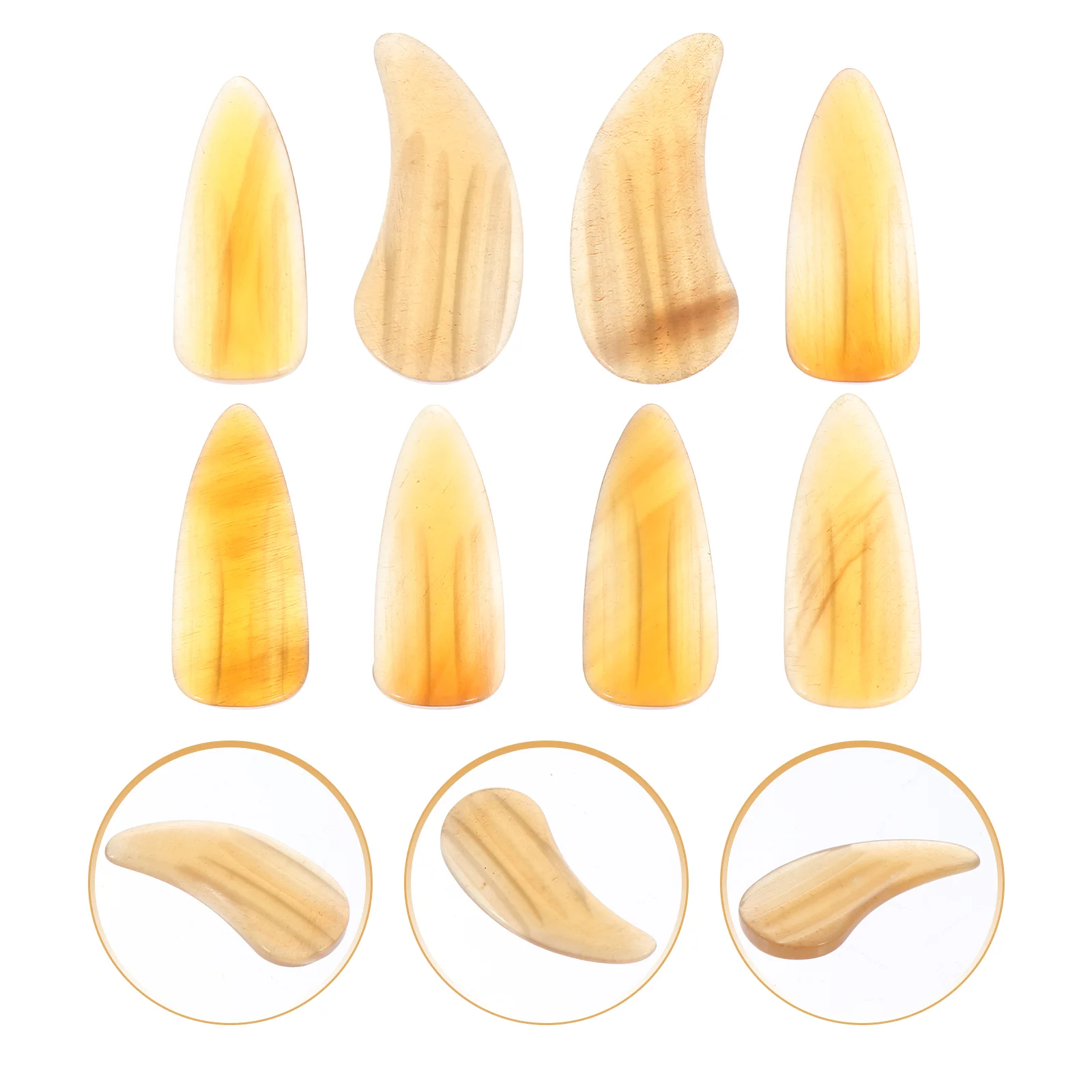 8 Pcs Guzheng Nails Finger Picks for Practice Protectors Portable Performance Horns