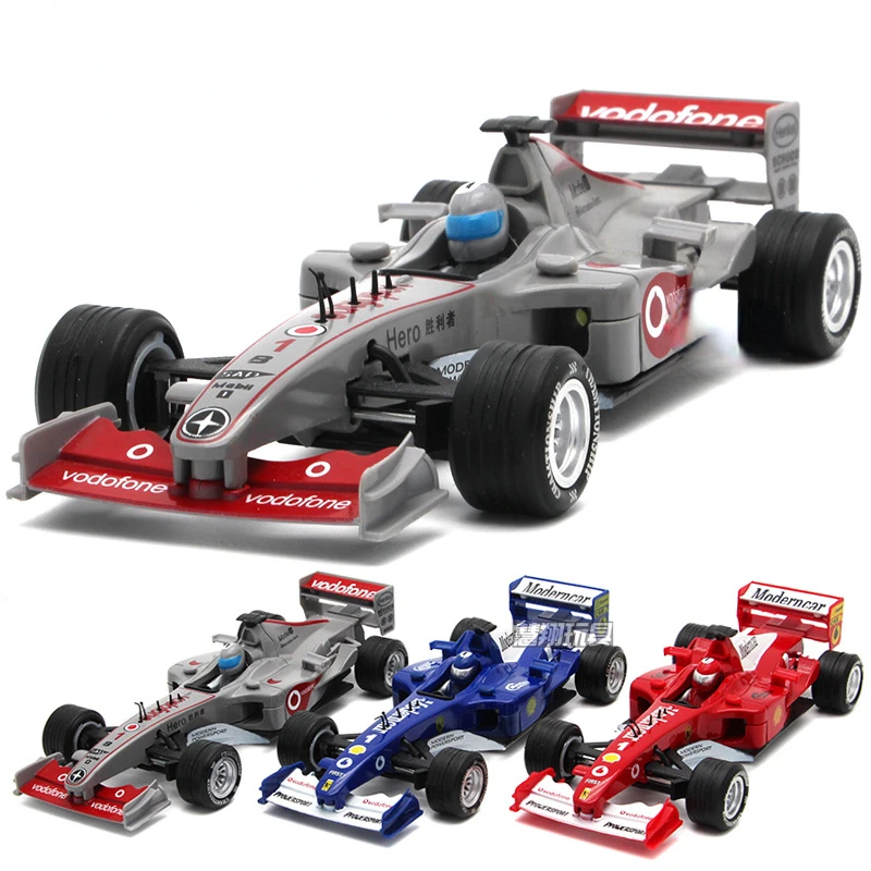 

1:32 F1 Formula Racing Car Diecast Metal Alloy Model Car Pull Back Sound Light Car Children Gift Collection E209