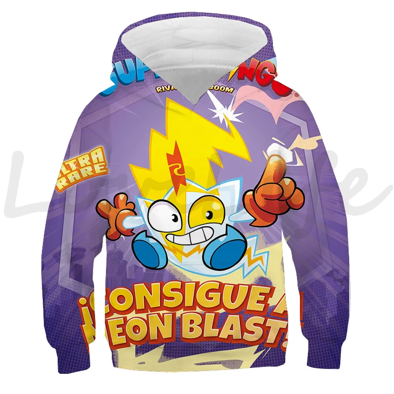 

Series 10 Superthings Rescue Force Print Hoodies Children Cartoon Pullover kids Superzings Hooded Sweatshirts Boys Girls Outwear