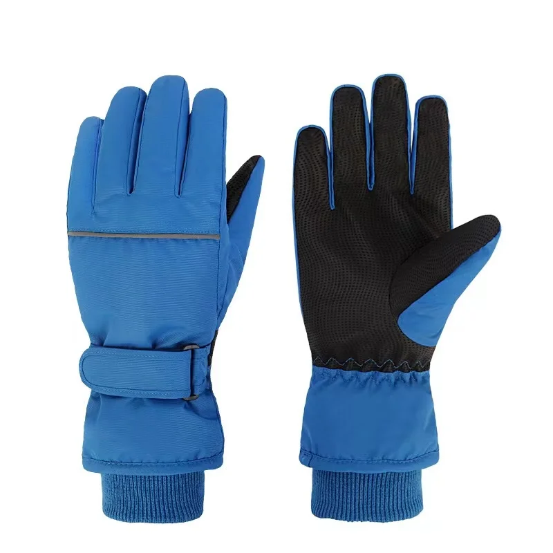 Children Ski Gloves Keep Finger Warm Waterproof Thicken Mittens Winter Snowboard Snow Kids Gloves for Boys Girls