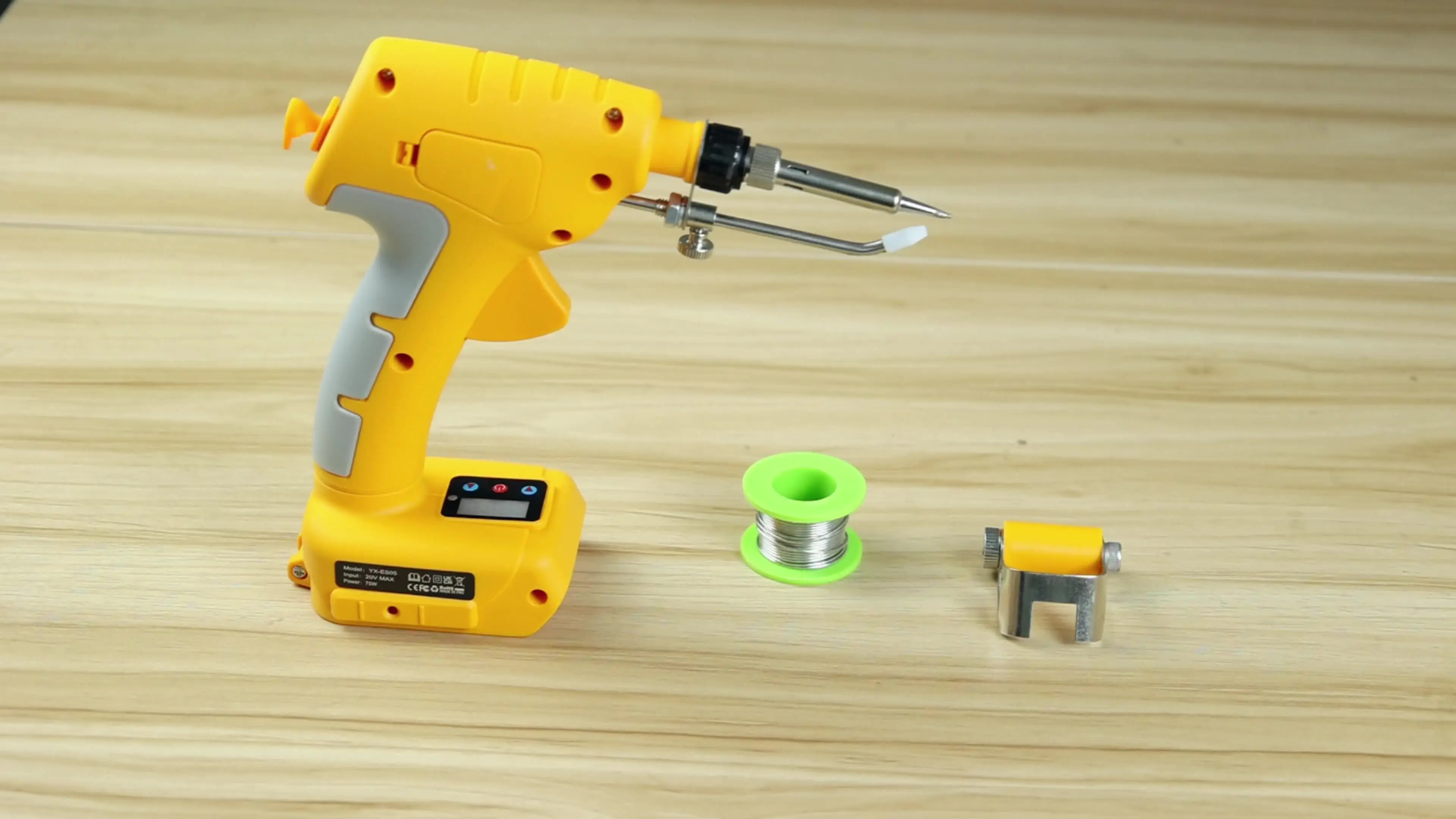 Soldador Inalámbrico Para Baterías Dewalt 18V/54V – 75W, Pantalla Digital LED, Calentamiento En 15s Y 5 Puntas