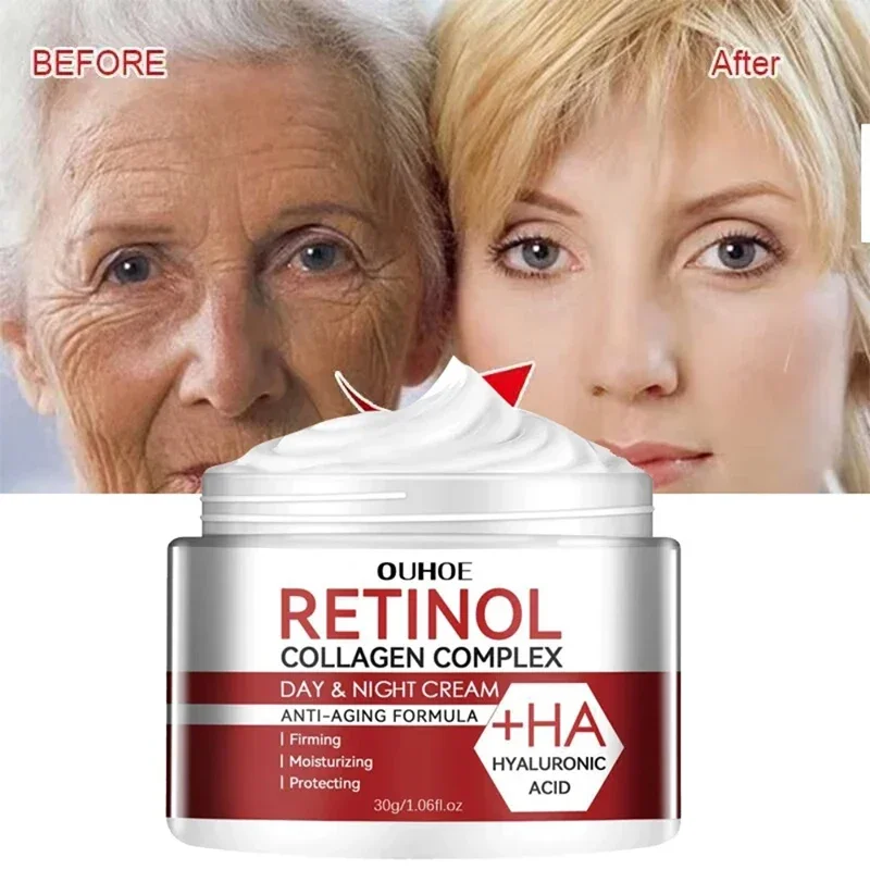 

Retinol Wrinkle Removing Cream Anti Aging Firming Lifting Moisturizing Whitening Fade Fine Lines Brightening Skin Care Cosmetic
