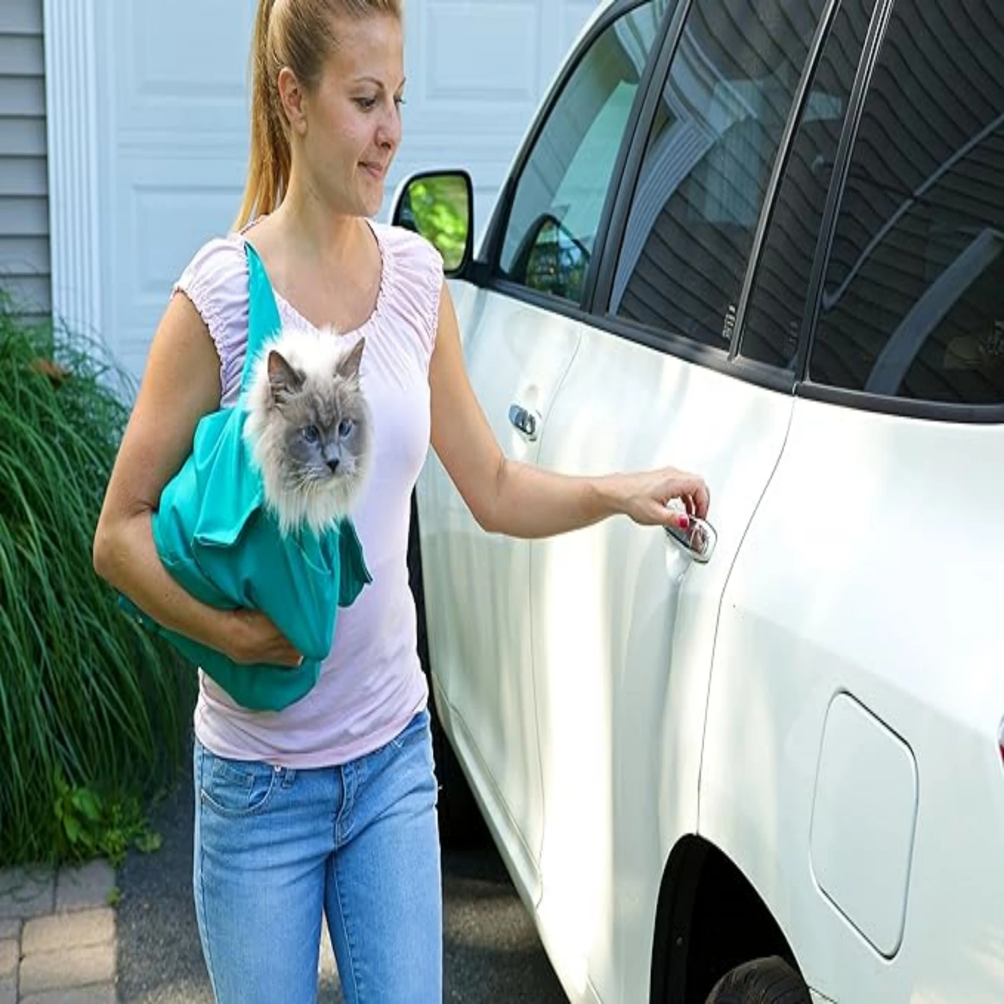 Borsa Contenimento Per Gatti E Conigli - Per Visite Veterinarie, Ecografie E Iniezioni, 3 Misure (2-5kg)
