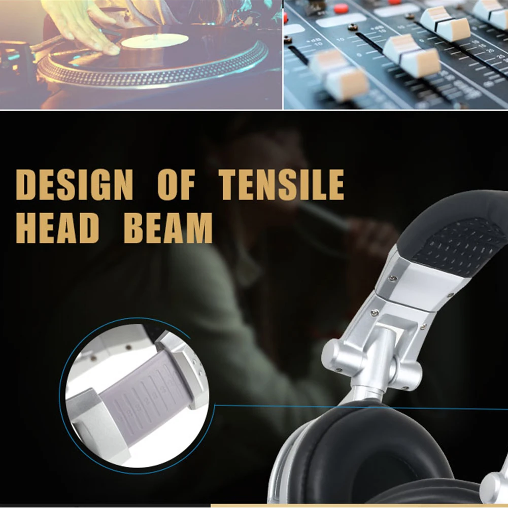 SENICC ST-80 DJ Music Headphones Foldable Headset 3.5mm Jack HIFI Earphones