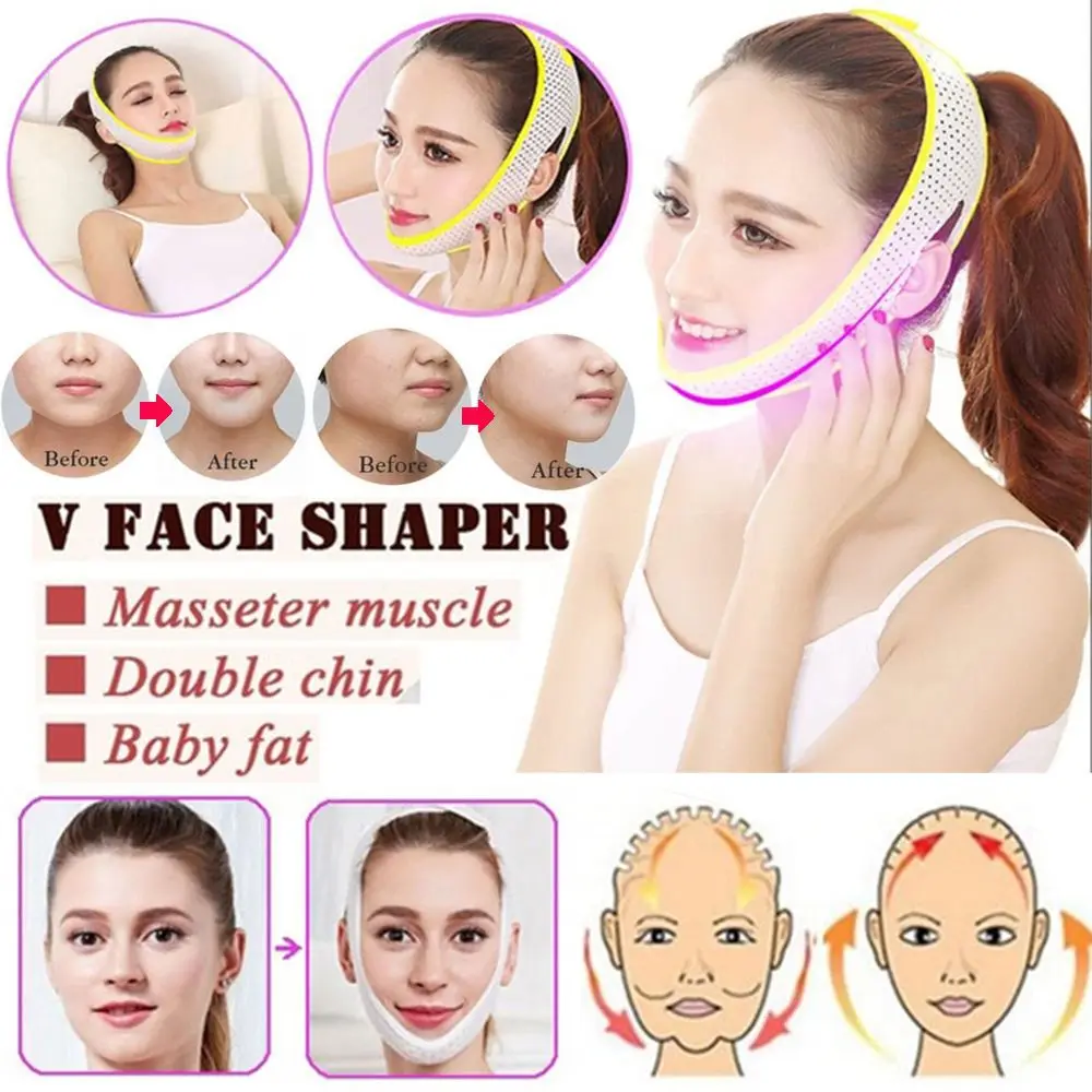 Anti Wrinkle Reduce Double Chin V-Line Lift Up Beauty Tools Face Slimming Bandage Face-lift Belt Facial Massager