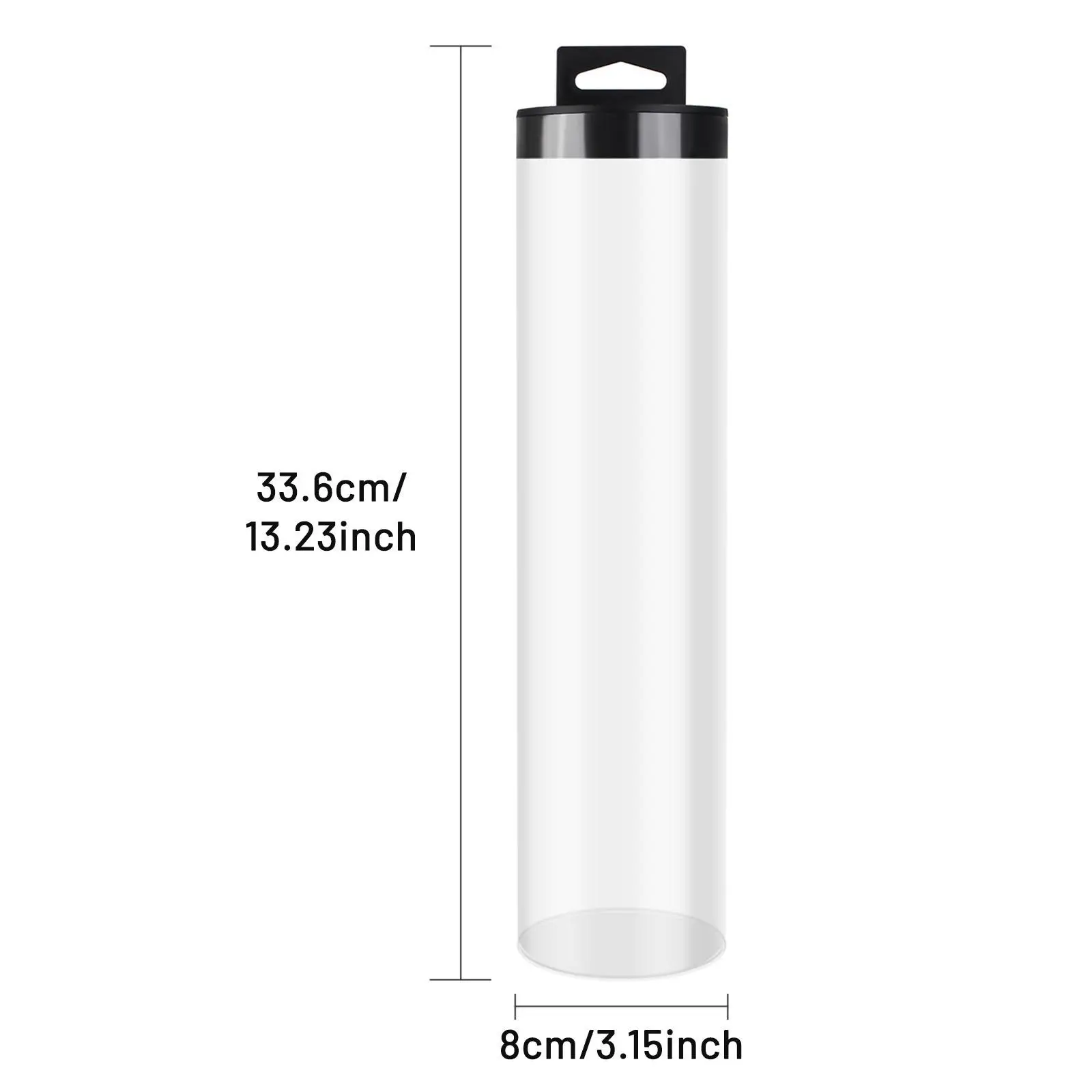 Tennis Ball Holder Pickleball Ball Storage Tube with Cover Transparent