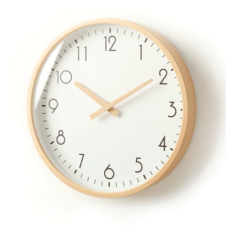 Round Wood Wall Clock