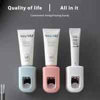 Wall Mounted Automatic Toothpaste Squeezer Lazy God Tool Bathroom, Toilet Wall, Non Perforated Daily Necessities 1