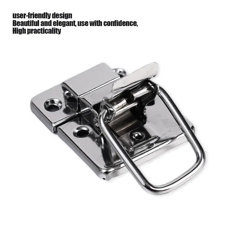 2/10PCS Stainless Steel Wood Box Hasps Jewelry Boxes Suitcases Metal Latches Cabinet Drawer Decoration Buckles Hardware Tools