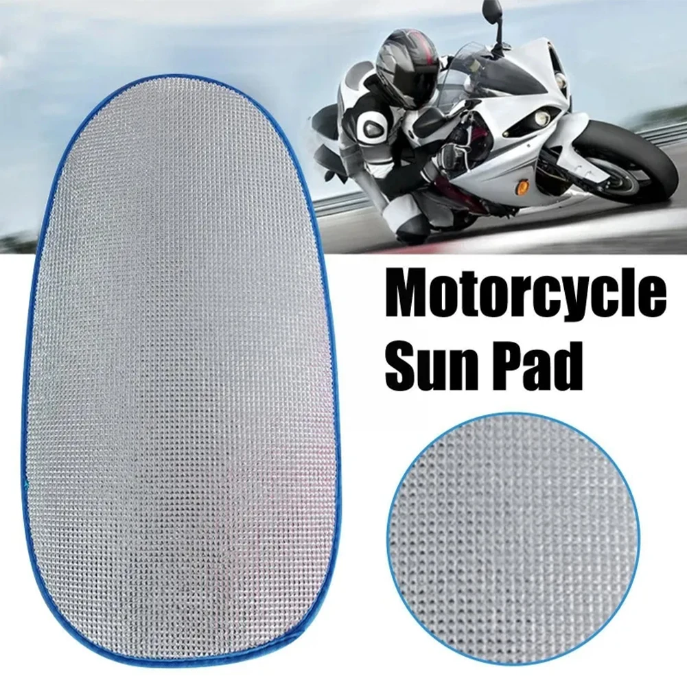 

Motorcycle Seat Cover Four Seasons Aluminum Film Cushion Cover Scooter Seat Heat Insulation Cover Waterproof Sunscreen Tools