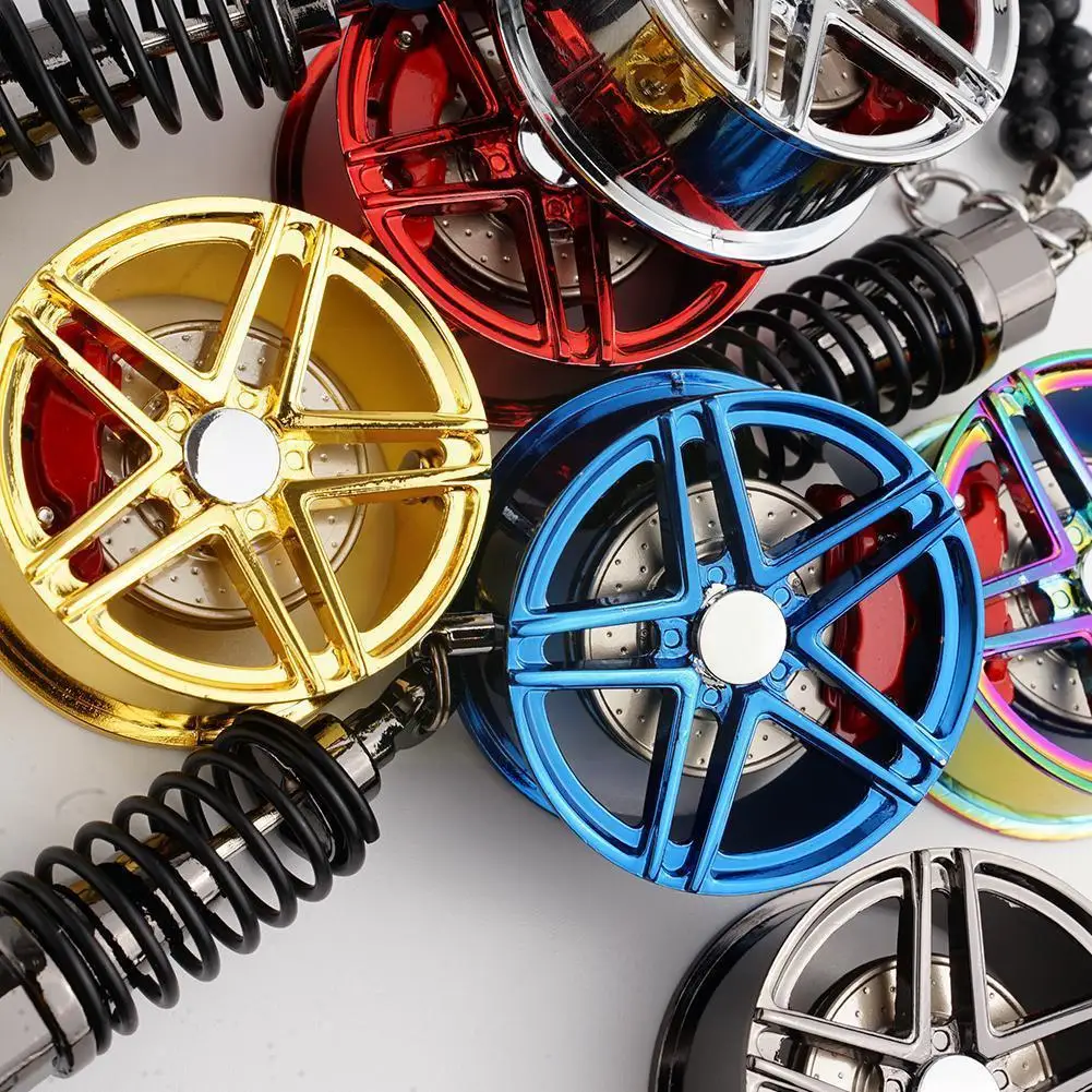 Car Styling Rear View Mirror Pendants Ornaments Aluminum Alloy Wheel