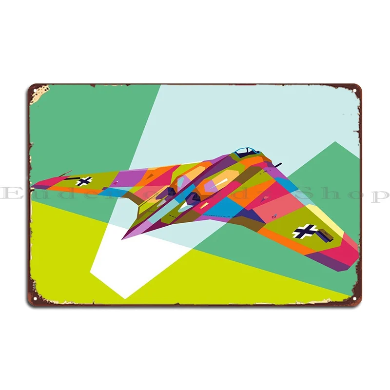 Horten Ho 229 Targa In Metallo Poster Wall Cave Party Custom Iron Wall Decor Tin Sign Poster