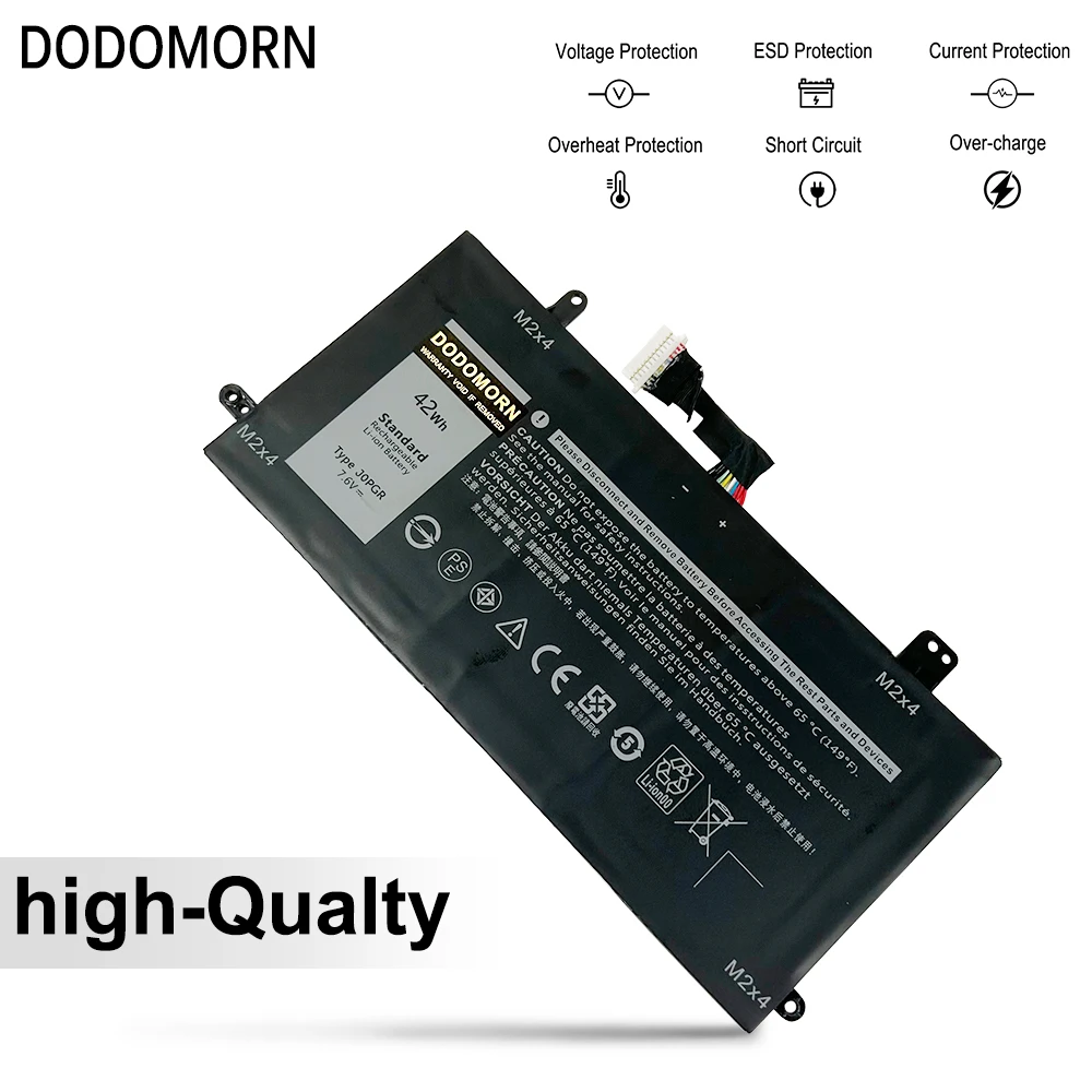 Bateria do Portátil para Dell Latitude em Série 12 5290 em T17g Jopgr X16tw 1wnd8 42wh 5250mah J0pgr 7.6v Novo - Imagem 4