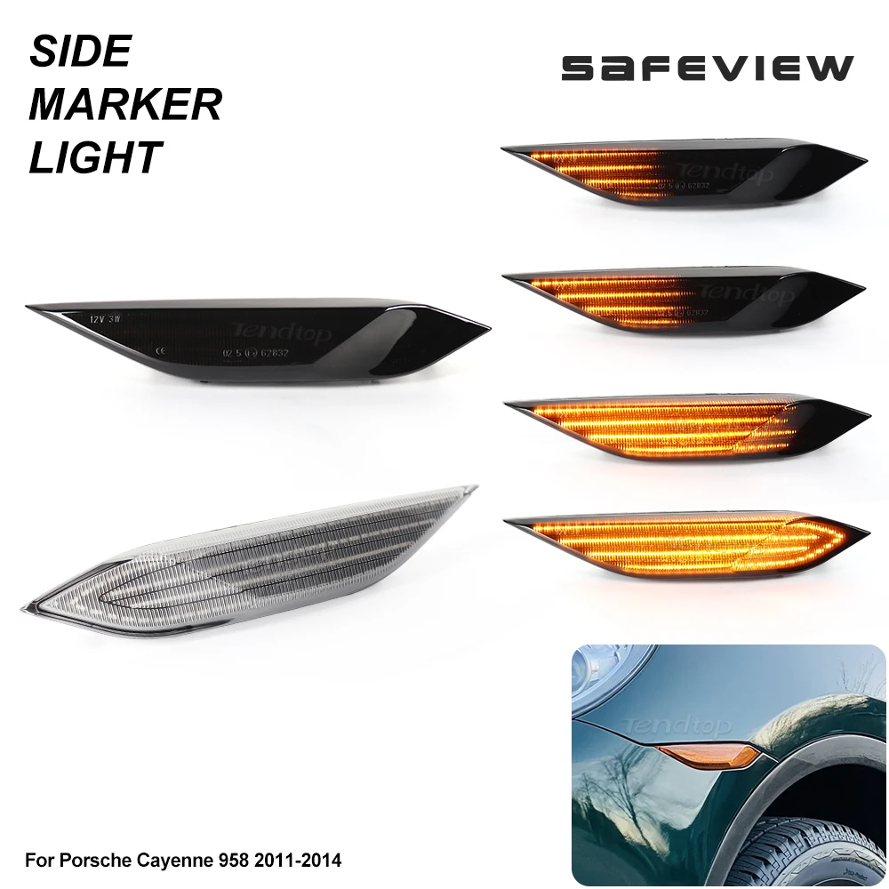 

Динамический поворотный сигнал со стрелкой, фонарик, боковые габаритные огни для Porsche Cayenne 958 92A 2010-2014