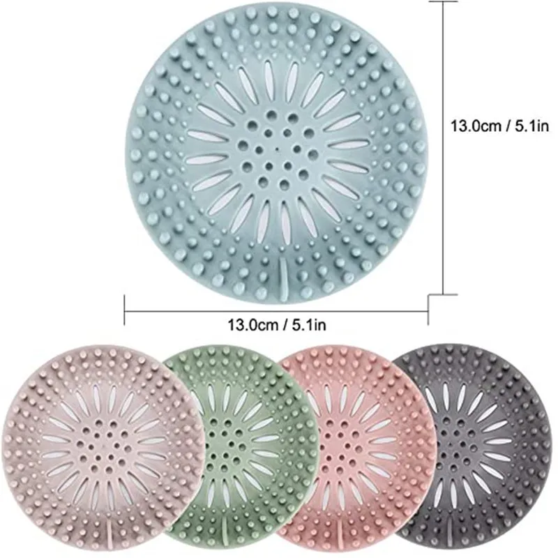 10 Package Flower Bathroom Drain Strainer Hair Catcher Bathtub Shower Drain  Cover Hair Trap Hair Catcher Bathtub Drain Strainers Protectors Cover  Filter Chain Hook For Kitchen and Bathroom Barthtub 