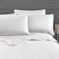 3/4pcs Stripe Sleeping Bedspread Solid Stripe Bedding Set for Twin/Full/Queen/King Size Bedding Set for Bedroom or Guest Room 4