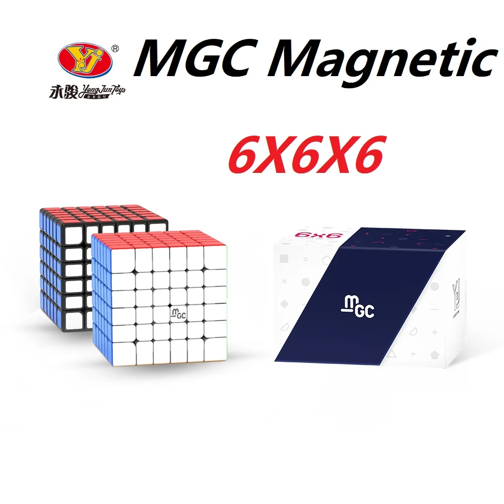 YJ MGC 6M 6x6 Magnetic Magic Cube Yongjun 6 Magnets Cubo Magico Puzzle Speed Cubes Educational Toys for Kids | Игрушки и хобби