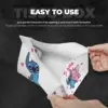 Custom Kiss Stitch Angel Tissue Box Holder Rectangular Cute PU Leather Facial Tissue Box Cover for Car Office 4