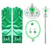 Girls Elsa Wig Kids Cosplay Snow Queen 2 Elza Anna Braid Hair Children Carnival Halloween Birthday Princess Party Accessories 6