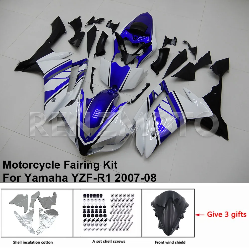 

Motorcycle Fairing Set Body Kit Plastic For YAMAHA YZF-R1 YZF R1 2007-2008 Accessories Injection Bodywork Y1007-114a