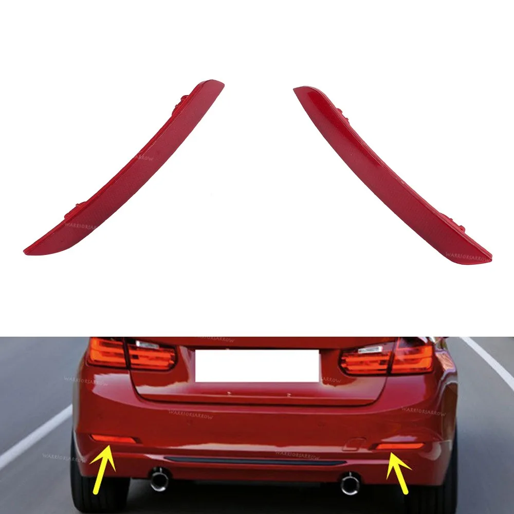 Left Or Right Rear Bumper Reflector Warn Light Red Lens 63147301187 63147301188 for BMW 3 Series F30 F31 F35 2012-2014