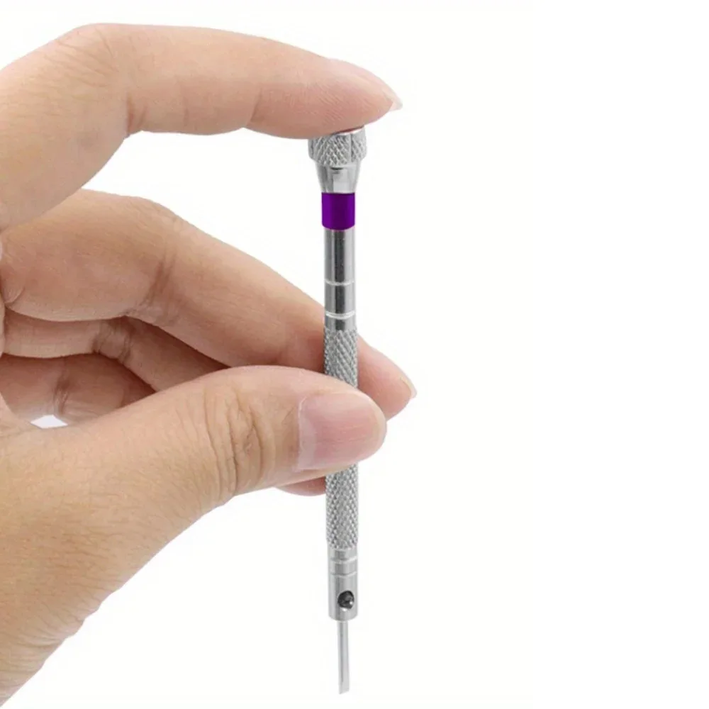 시계 수리를위한 5 개/대 0.8-1.6mm 강철 스크루 드라이버 미니 링크 핀으로 휴대용 시계 도구 스트랩 제거 시계 제조 도구