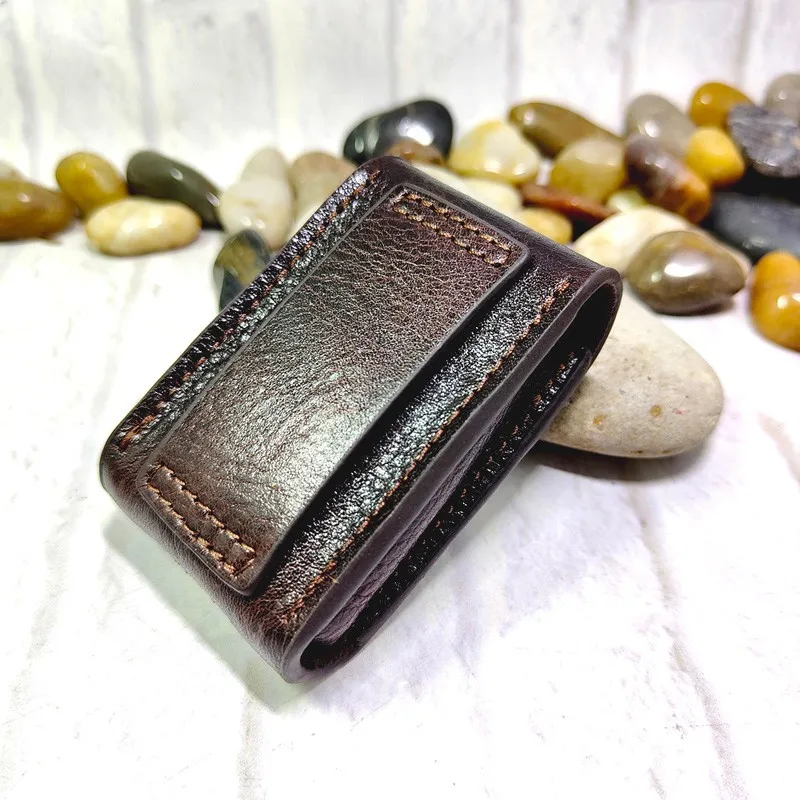 Genuine Leather Car Key Case Holder Organizer