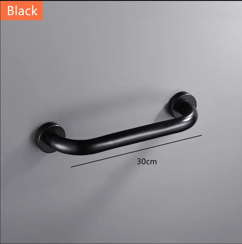 Anti-Slip Shower and Bathroom Handrail with Towel Rack - Stainless Steel
