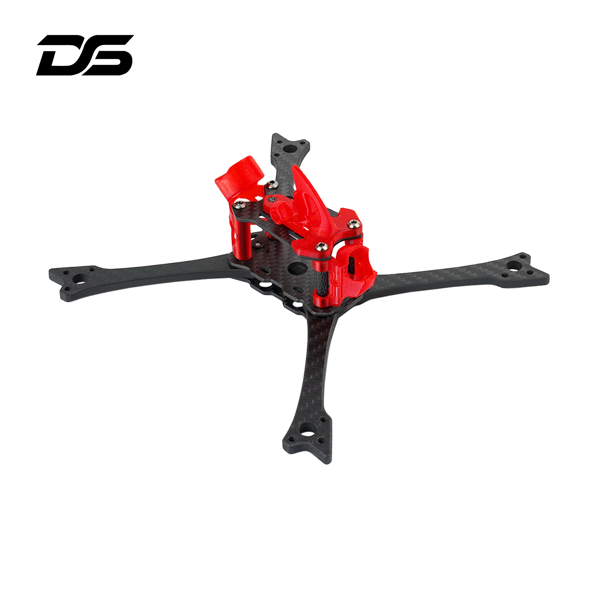 Vue latérale du kit cadre de course Raven5 190mm 5 pouces avec bras 5mm pour drone FPV RC