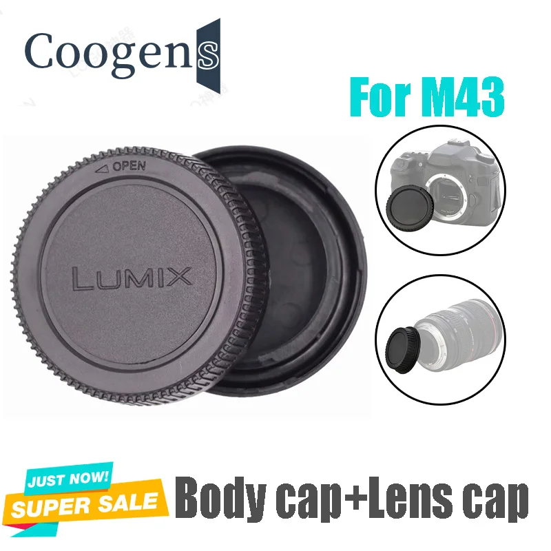 Rear Lens Cap Cover+Camera Front Body Cap for Panasonic Olympus Lumix