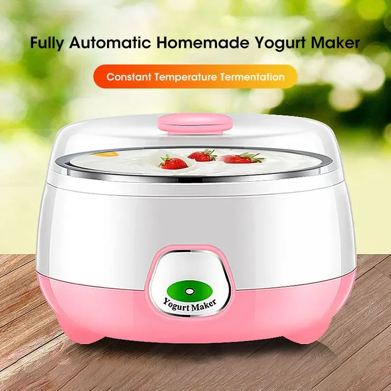 Electric Mini Yogurt Maker 1L Automatic Multifunctional 220V Household Rice Wine Maker DIY Yogurt And Natto Fermenting Machine