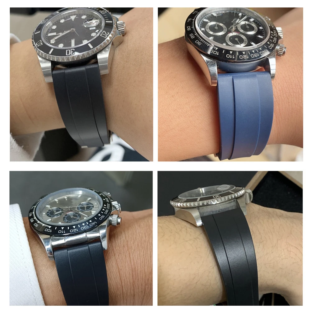 Rubber watch strap replacement for Omega 111.25.23.60.55.002
Constellation Quartz 22.5 Stainless Steel / Red Gold / Diamond / Beijing Olympics 2008