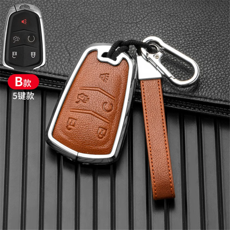 Custodia per chiave auto per Cadillac ESV Escalade CTS XTS SRX ATS 2015 2016 2017 2018 CT5 XT5 XT6 accessori - S609db9053f104d1bb39d54c92558e4efC