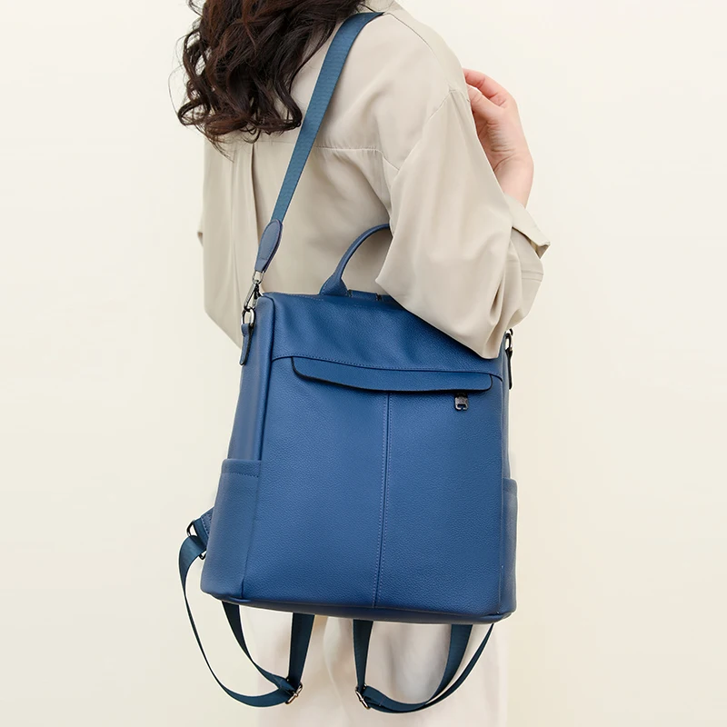 Luxury Designer Women's Trend Travel Backpack New Women's High Quality Soft Leather Backpack Youth Fashion Waterproof Backpack