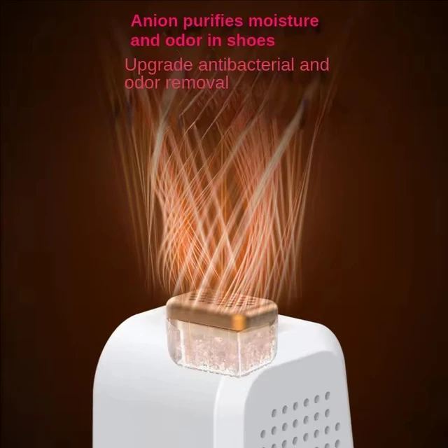 Shoe Dryer Heater Rose Salt Purple Light Antibacterial Deodorant Sterilizer Household Smart Timer 360° Boots Gloves Socks 5