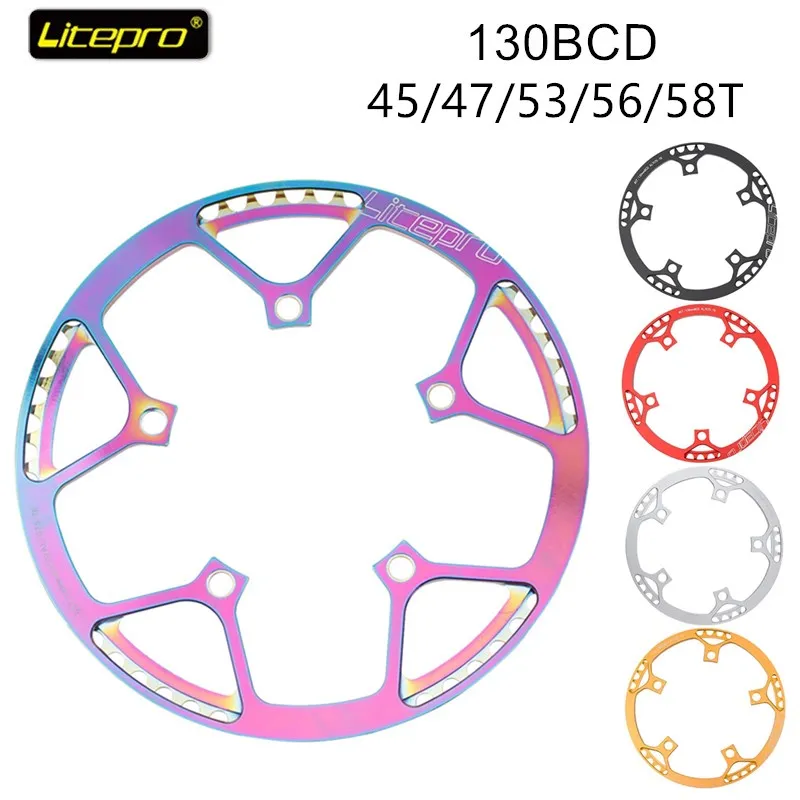 

Комплект кривошипов LP Litepro 130 BCD, складной велосипед BMX, односкоростная Звездочка AL7075 170 мм, Кривошип 130bcd 45T 47T 53T 56T 58T