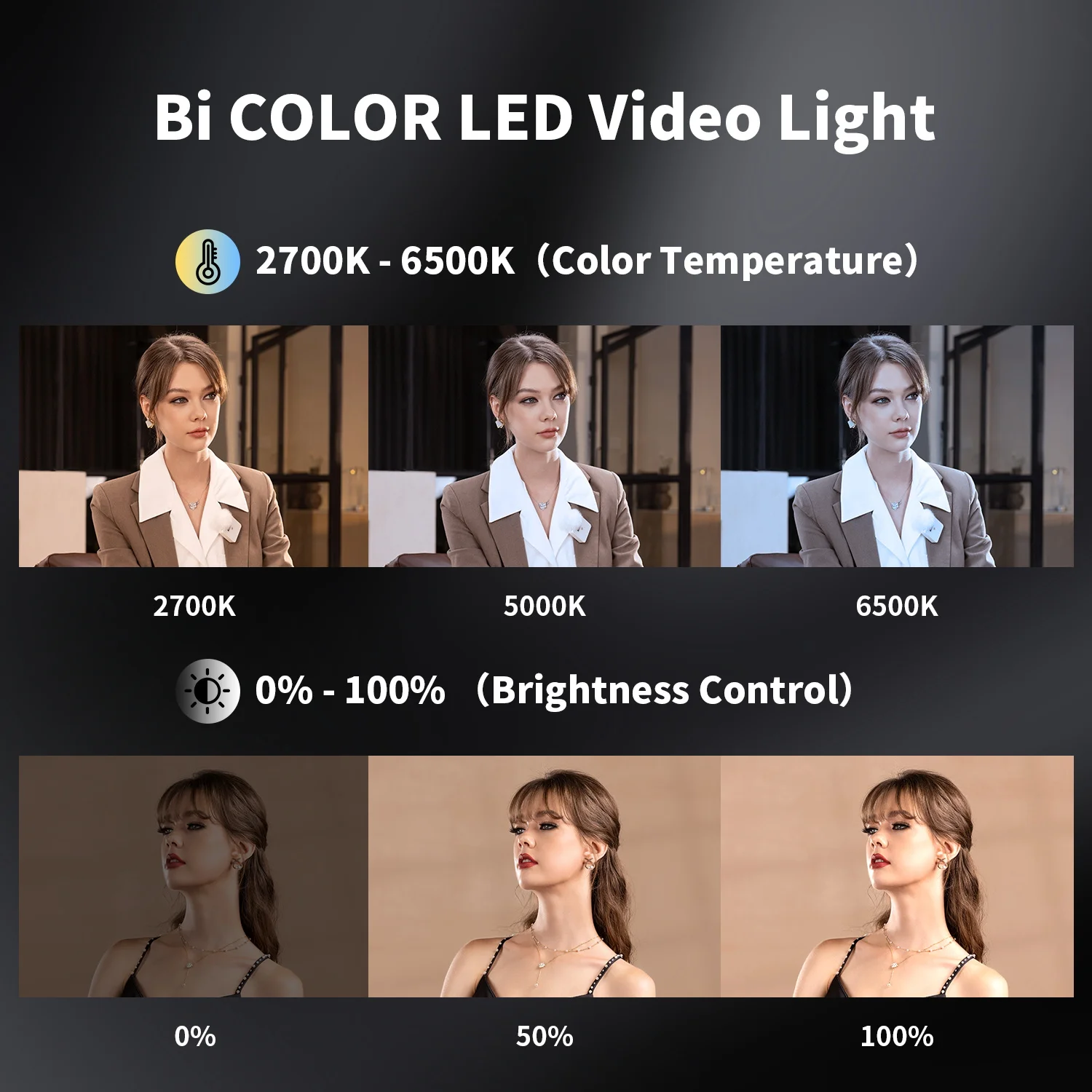 지윤 시네피어 CX100 100W 포켓 사진촬영 LED 조명 2700K-6500K 스튜디오 비디오 보조광