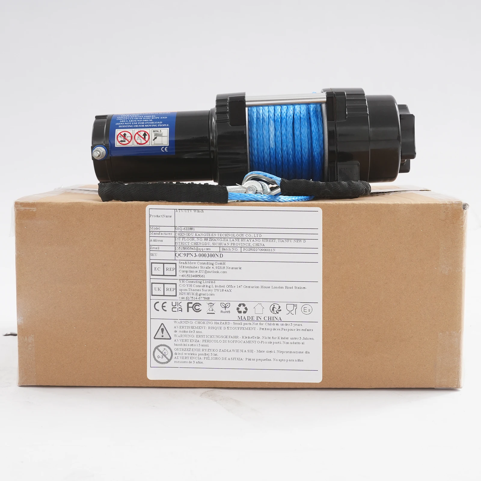 12 V elektrische Winde 4500 lb Fahrzeug-Selbstrettungs-Offroad-Winde mit Verriegelungsfunktion, elektrische Winden-Traktion für ATV, Utv, SUV, Picku – Detail 12