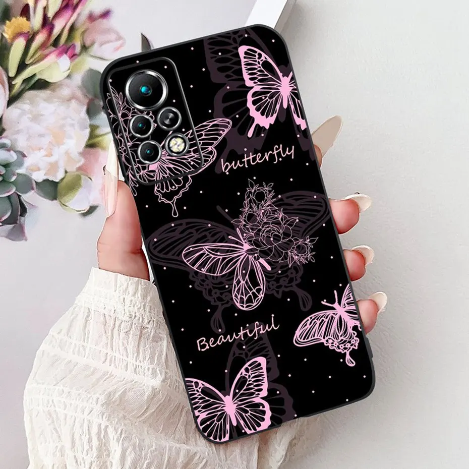 Sleek Black Silicone Soft Back Phone Case - New Design