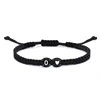 26 lettres initiales coeur Bracelets à la main réglable A-Z nom tressé Bracelets pour femmes hommes amitié bijoux