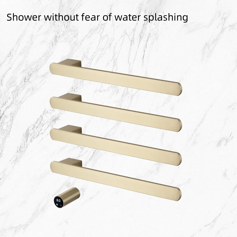 Electric Heated Towel Rails Bathroom Smart Control Towel Dryer SS304 Hidden Wire 110V220V Warmer