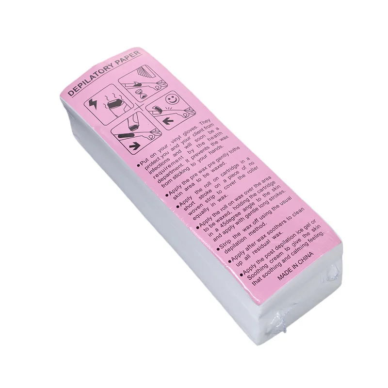 100 pcs Hair Removal Wax Paper For Women & Men Nonwoven Wax Strip Paper Roll High Quality Body Leg Arm Lip Hair Removal Epilator 4